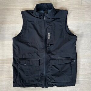 Sombrio Mens Black Cycling Vest Full Zip Mesh Lined MTB Utility Pockets Large